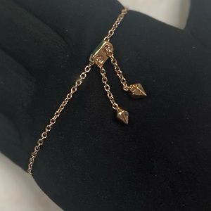 Kendra Scott Elaina Rose Gold Adjustable Chain Bracelet